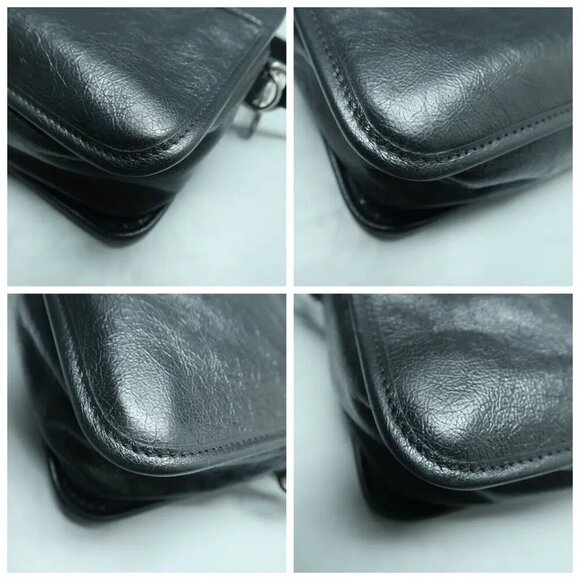 100% Authentic GUCCI Morpheus Black Leather Satchel 1189-121224 - Picture 8 of 12